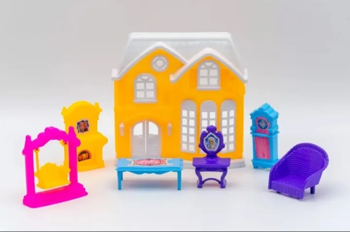 Picture of Dream House Happy Family Housewares Play Set For Kids - Doll