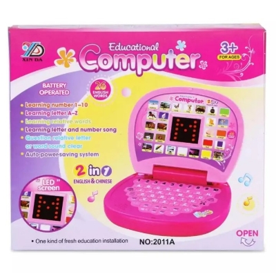 Picture of Educational Computer ABC and 123 Learning Kids Toy Laptop with LED Display and Music Educational Toy for Babies