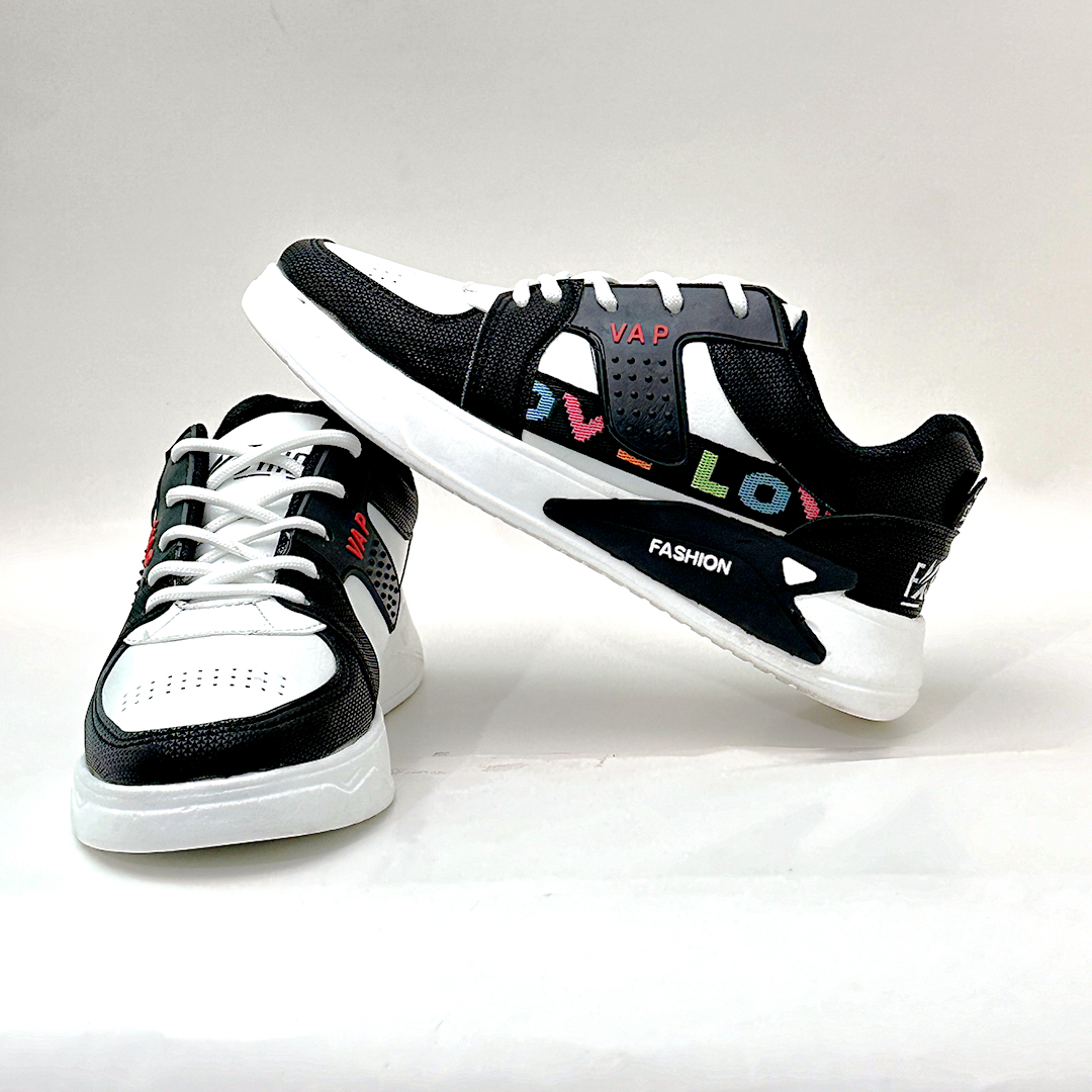 Picture of Black & White Stylish and Fashionable Winter and Summer Exclusive Sneakers Converse Shoes for Men-Multicolor
