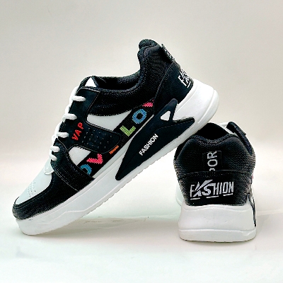 Picture of Black & White Stylish and Fashionable Winter and Summer Exclusive Sneakers Converse Shoes for Men-Multicolor