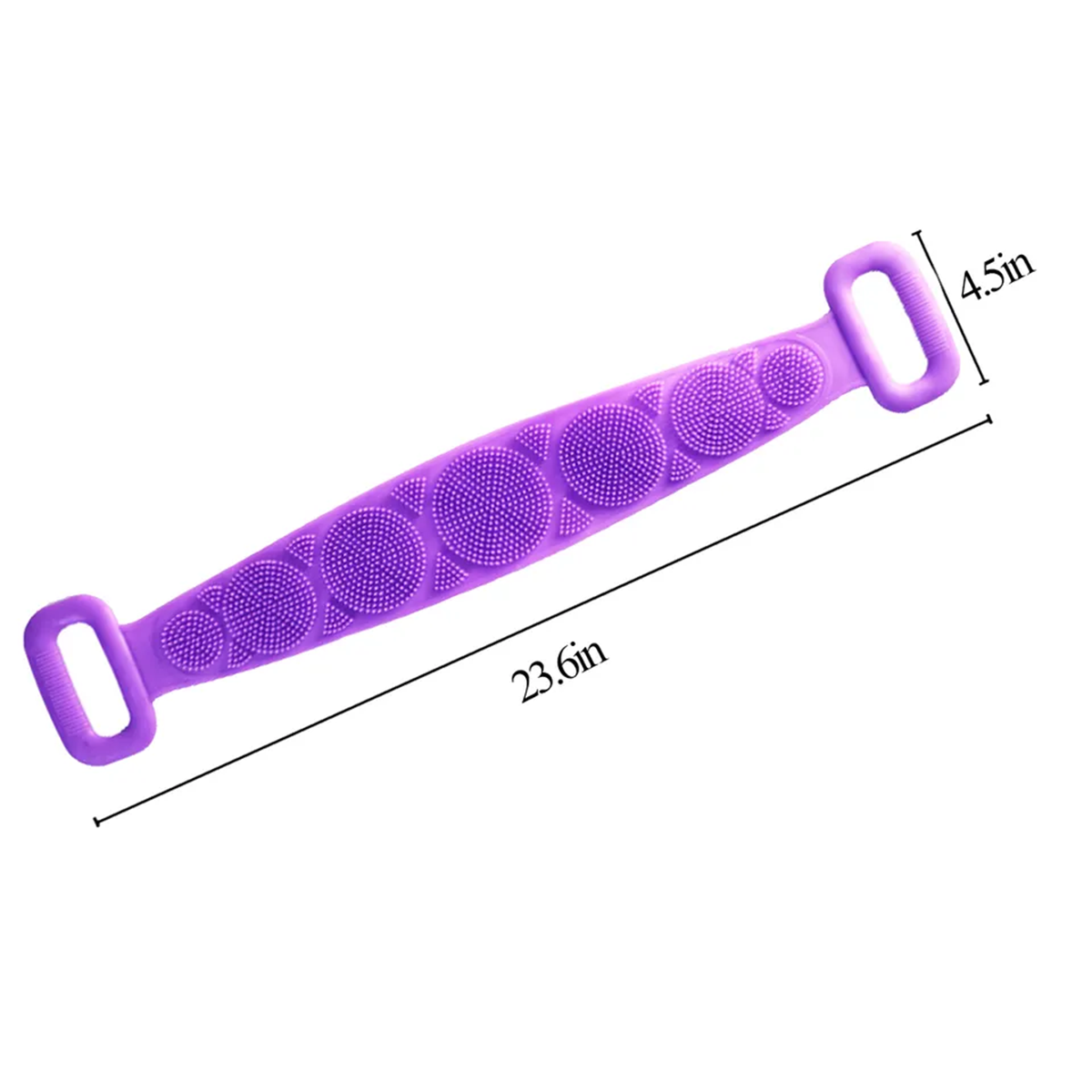 Picture of Silicone Back Bath Shower Wash Body Belt Brush Bath Towel Exfoliating Body Brush Body scrubber Tool