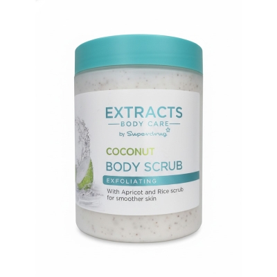 Picture of Superdrug Extracts Body Care Coconut Body Scrub Exfoliating For Smoother Skin 465ml