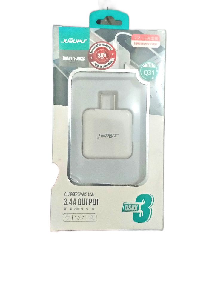Picture of 3in1 usB Mobile Charger Adapter 18w - White