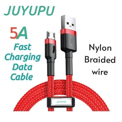 Picture of 5A Fast Charging Nylon Data Cable - Type-C, Micro, Iphone