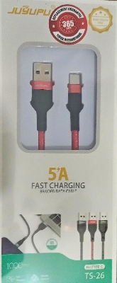 Picture of 5A Fast Charging Nylon Data Cable - Type-C, Micro, Iphone