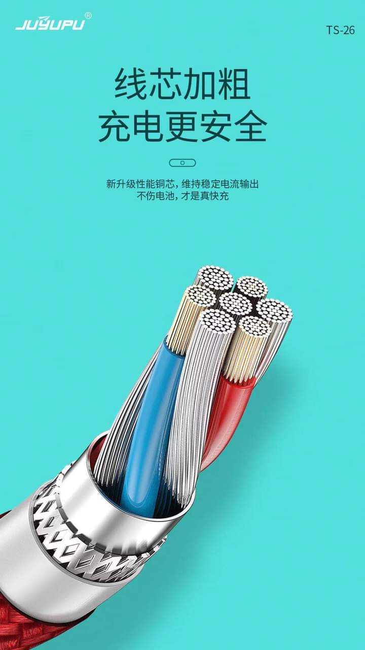 Picture of 5A Fast Charging Nylon Data Cable - Type-C, Micro, Iphone