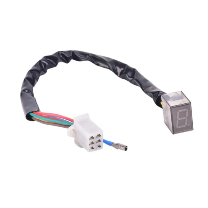 Picture of Universal LED  Digital Gear Indicator Motorcycle Gear show Display for Shift Lever Sensor without shift level sensor - 