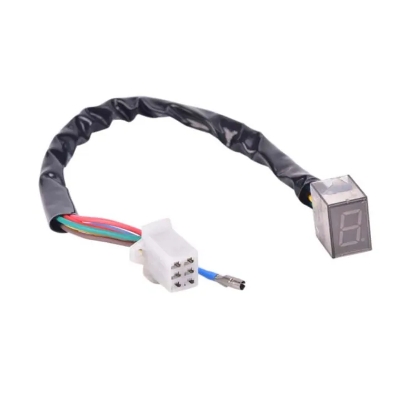 Picture of Universal LED  Digital Gear Indicator Motorcycle Gear show Display for Shift Lever Sensor without shift level sensor - 