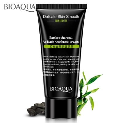 Picture of Bioaqua Activated Bamboo Charoal Blackhead Remover- 60g - 