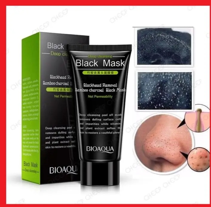 Picture of Bioaqua Activated Bamboo Charoal Blackhead Remover- 60g - 