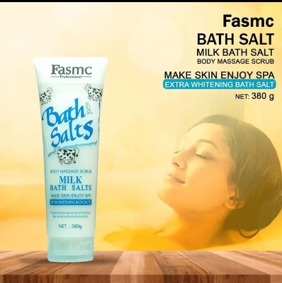 Picture of Fasmc Milk Bath Salts 380g Bath Scrubs - White