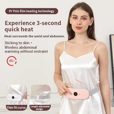 Picture of Lightweight Period Pain Relief Device Belt System with Giftbox- Pink - Pink