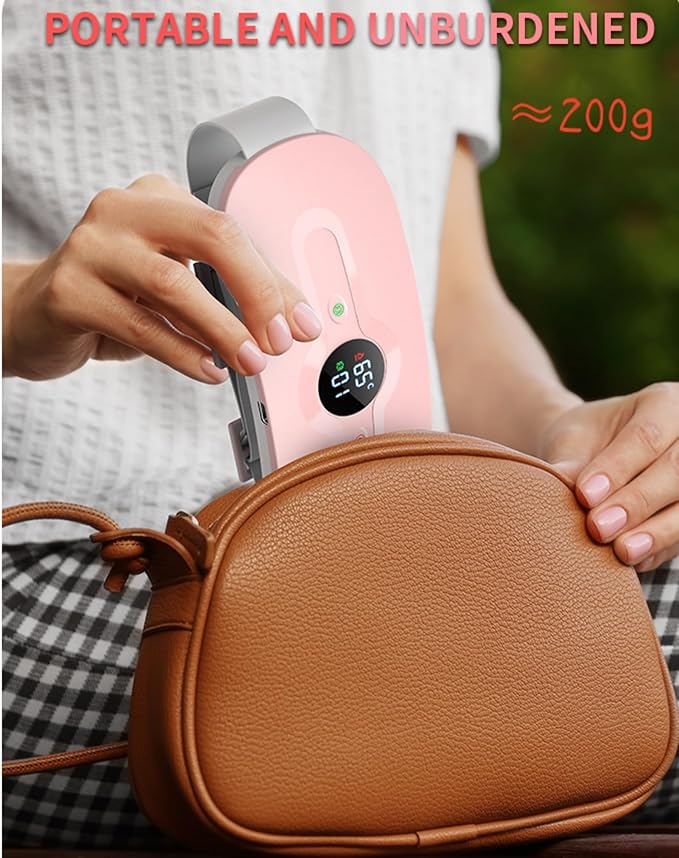 Picture of Lightweight Period Pain Relief Device Belt System with Giftbox- Pink - Pink