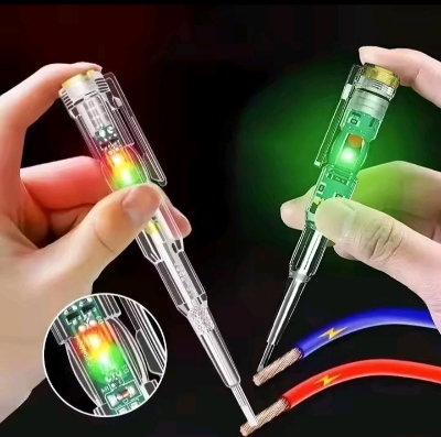 Picture of Safety Electrical Intelligent LED Voltage Tester Multifunctional Test Pen High Torque electric voltage Tester - water