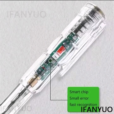 Picture of Safety Electrical Intelligent LED Voltage Tester Multifunctional Test Pen High Torque electric voltage Tester - water