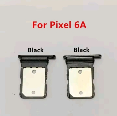 Picture of Google Pixel 6A  Sim Card Slot Tray Holder Sim Card Reader Socket - Black