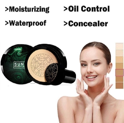 Picture of Mushroom Head Make up Air Cushion Moisturizing Foundation Air-permeable Natural Brightening Makeup CC Cream - 