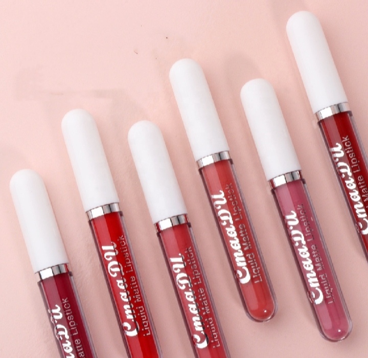 Picture of CmaaDu 6pcs/set Matte Velvet Non-Stick Cup Waterproof Not Easy To Swap Makeup Lipstick Long Lasting Lip Gloss Set - Lipstick - Lipstick Set - 