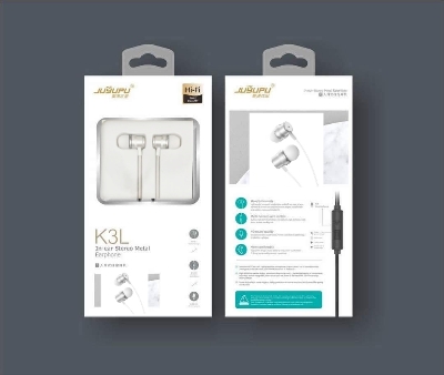 Picture of JUYUPU K3L Super Bass Crystal CLEAR SOUNDEarphone - Headphone - Ear Phone - Silver