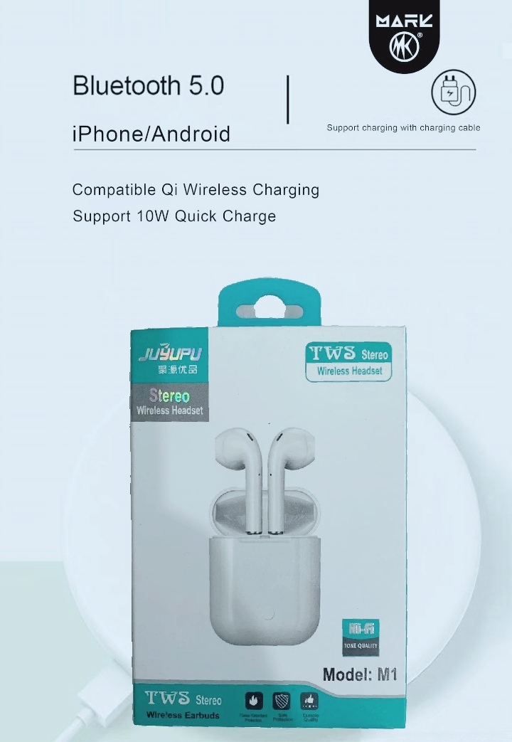 Picture of JUYUPU  M1 Earbuds_Airpods wireless TWS Earbuds - White_tws_earbuds,airpods - White