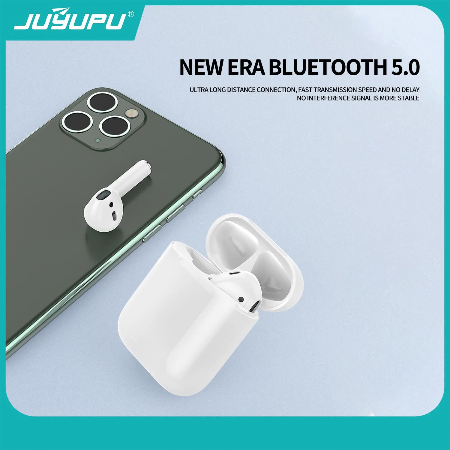 Picture of JUYUPU  M1 Earbuds_Airpods wireless TWS Earbuds - White_tws_earbuds,airpods - White