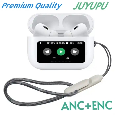 Picture of JUYUPU  A9Pro Earbuds_Airpods pro_ANc_Enc Touch Screen Display with TWS Earbuds - White_tws_earbuds,airpods - White