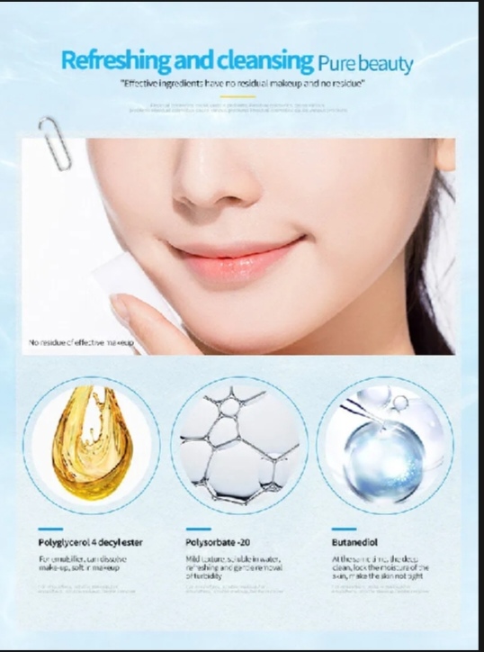 Picture of Images OEM ODM high quality facial Cleansing Moisture mild skin care liquid Makeup Remover- 50 ml - 