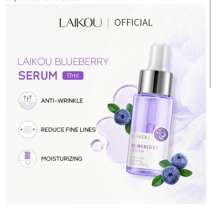 Picture of LAIKOU Anti-wrinkles Blueberry Serum- 17ml - Blueberry