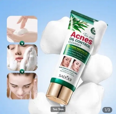 Picture of SADOER Tea Tee Pimple & Acnes Reduce Oil Control Cleanser- 100g Face Wash - 