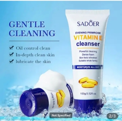 Picture of SADOER Evening Primrose Vitamin E Moisturizing Deep Cleansing Face Cleanser - 