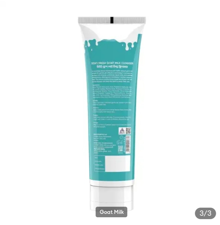 Picture of NIOR Dewy Fresh Goat Milk Cleanser- 100ml - 
