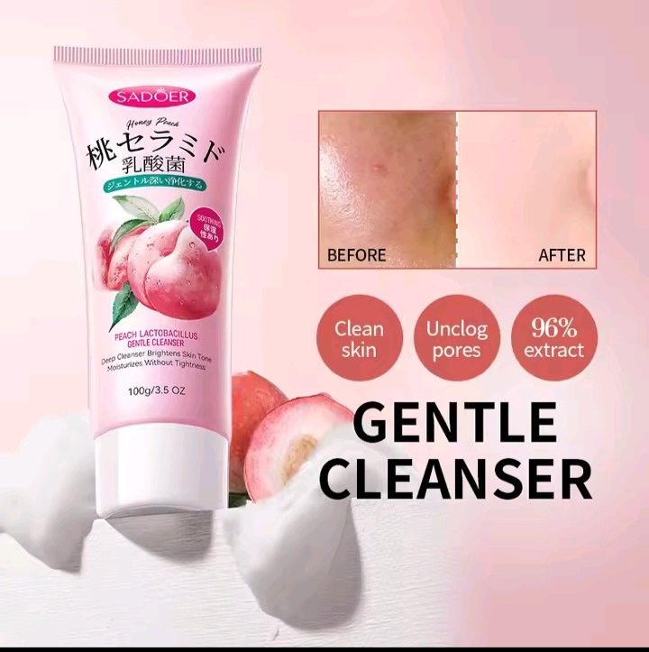 Picture of SADOER Peach Lactobacillus Gentle Cleanser-100g - 