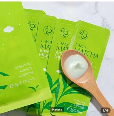 Picture of LAIKOU 5 Pcs/Set Matcha Sleeping Mask- 3g/Each - 