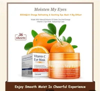 Picture of Bioaqua Vitamin C Orange Moisturizing Eye Mask- 36 Sheets - 