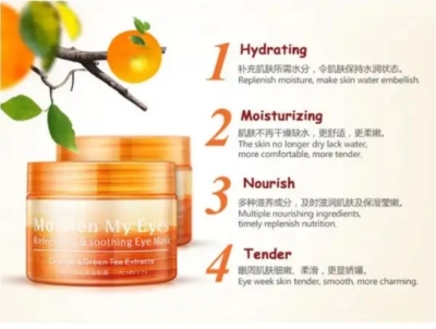 Picture of Bioaqua Vitamin C Orange Moisturizing Eye Mask- 36 Sheets - 