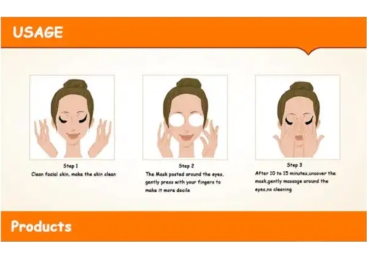 Picture of Bioaqua Vitamin C Orange Moisturizing Eye Mask- 36 Sheets - 