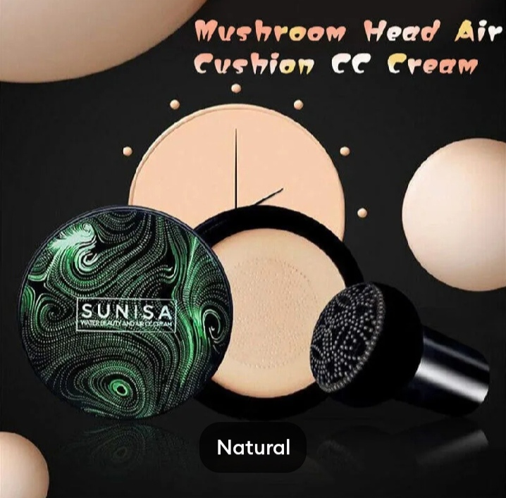 Picture of Mushroom Head Make up Air Cushion Moisturizing Foundation Air-permeable Natural Brightening Makeup CC Cream - 