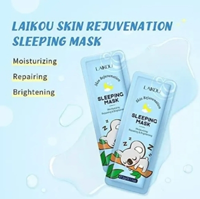 Picture of Laikou Skin Rejuvenation Sleeping Mask For Repairing & Brightening And Moisturizing-15Pcs/Pack - Face Mask - Black Mask - 
