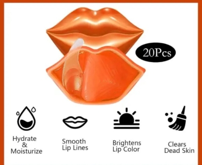 Picture of ZHIDUO Orange Extracted Moisturizing & Reapair Lip Mask- 20 Pcs - 