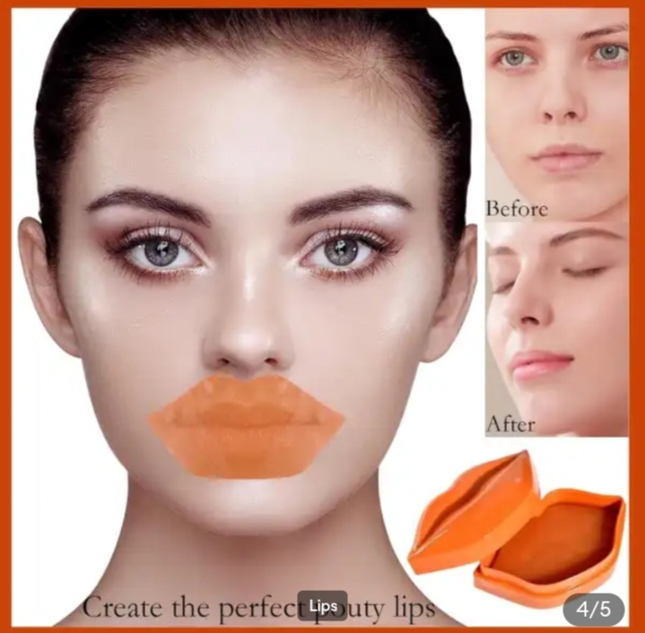 Picture of ZHIDUO Orange Extracted Moisturizing & Reapair Lip Mask- 20 Pcs - 
