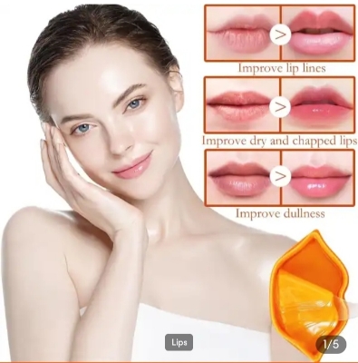 Picture of ZHIDUO Orange Extracted Moisturizing & Reapair Lip Mask- 20 Pcs - 