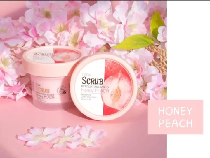 Picture of Fenyi Oil Control Cleansing Exfoliating Honey Peach Scrub-100g - Rose