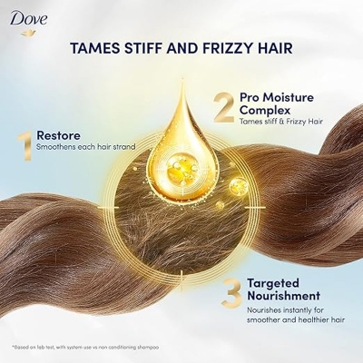 Picture of DOVE ULTRA CARE STRAIGHT & SILKY SHAMPOO 330ML