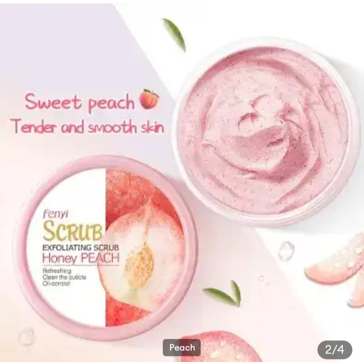 Picture of Fenyi Oil Control Cleansing Exfoliating Honey Peach Scrub-100g - Rose