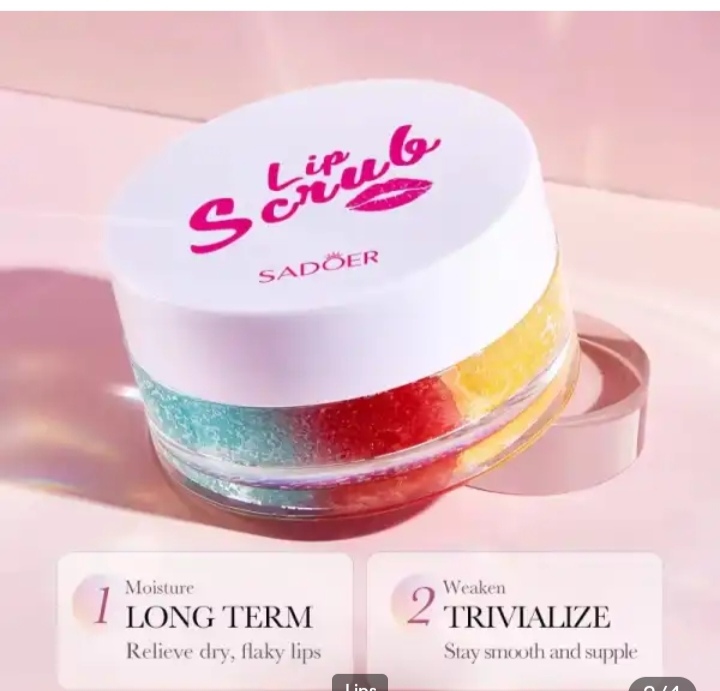 Picture of SADOER 3 Colours Exfoliates Rejuvenate Reduce: Lip Scrub- 20g - 