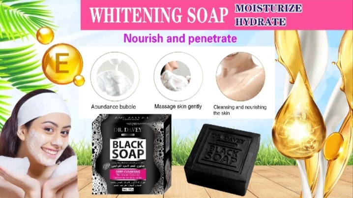 Picture of DR. DAVEY Deep Cleansing Whitning Complex Black Soap-100g - Others