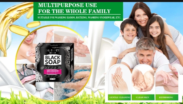 Picture of DR. DAVEY Deep Cleansing Whitning Complex Black Soap-100g - Others
