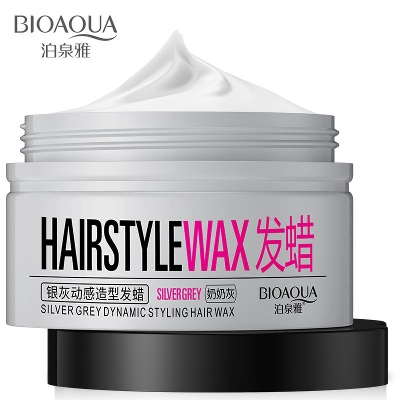 Picture of BIOAQUA Silver Grey Dynamic Styling Men's Hair Wax- 100g - 