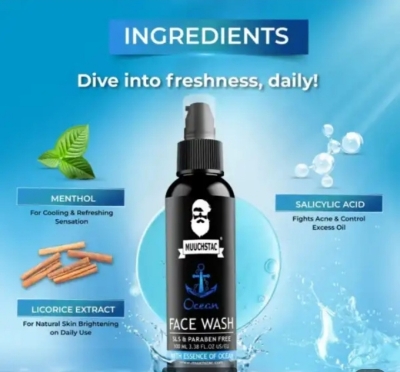 Picture of Muuchstac Men Ocean Deep Cleansing Face Wash- 100ml - 