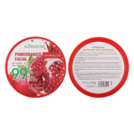 Picture of Kormesic Pomegranate 99% Plant Extracted Facial Soothing Gel- 300g - 